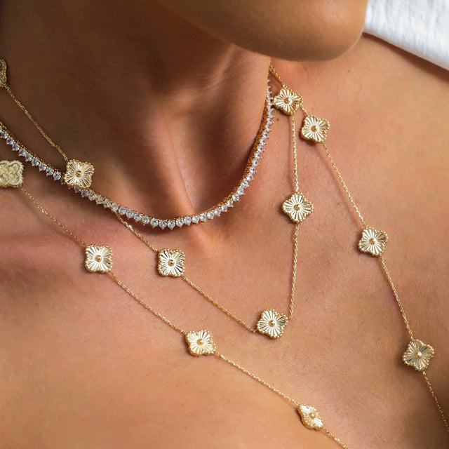 Colar Trevo Virgínia Inspiração Van Cleef &amp; Arpels
