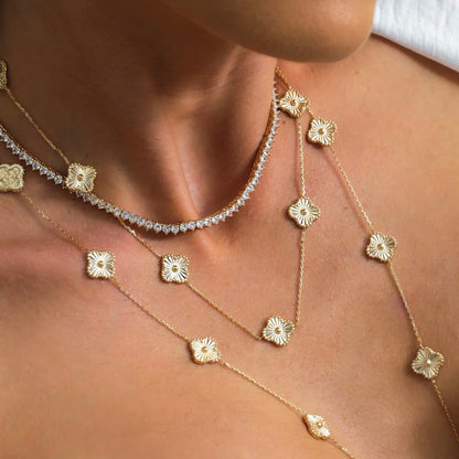 Colar Trevo Virgínia Inspiração Van Cleef &amp; Arpels